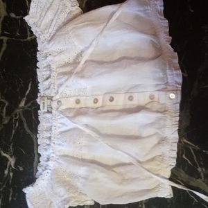 White crop top
